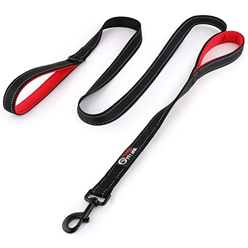 Primal Pet Gear Dog Leash 6ft Long,Traffic Padded Two Handle,Heavy Duty