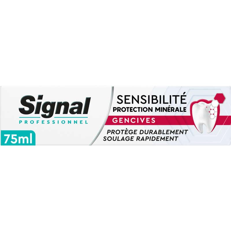 SIGNAL Professionelle Zahnpasta Sensitivity Mineralschutz – 88% Inhaltsstoffe natürlichen Ursprungs