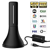 HDTV Antenna - 2019 Update Version Portable HDTV Digital Antenna, 60-120Mile Long Range with Amplifier Signal Booster for 4K HD VHF Uhf Local TV Channels with 13ft Coaxial Cable