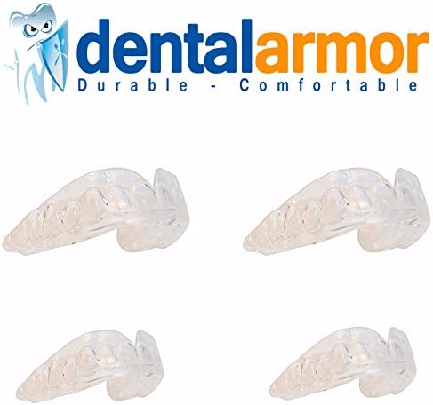 Professional Teeth Dental Guards - 4 Pack - Stops Teeth Grinding, Clenching, Bruxism, Tmj - Includes Fitting Instructions - 4 Custom Teeth Mouth Guards(2 Large, 2 Small) and Storage Case