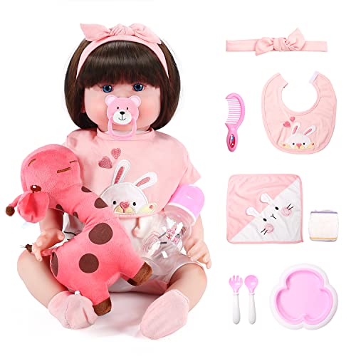 EveStone Reborn Baby Dolls Set, 22 Inch Realistic Newborn Real
