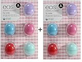eos Organic Lip Balm Passion Fruit, Blueberry Acai, Strawberry Sorbet, Sumer Fruit, and Sweet Mint.