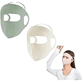 WaJuemy 2pcs Reusable Breathable Face Mask for Women Face Shield Cover for Sun Protect Ice Silk UPF50+ UV Outdoor Masks