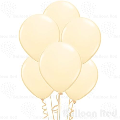 AFTERLOON Biodegradable Balloons Cream 12 Inch 72 Pack, Solid Color Thickened Extra Strong Latex Helium Float, for Baby Shower Gender Reveal Garland Arch Wedding Birthday Party Decorations