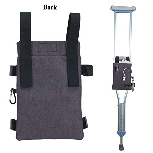 Crutch Bag Universal Crutches Accessory Crutch Carryon Pouch (Dark Gray) Health Beauty Health