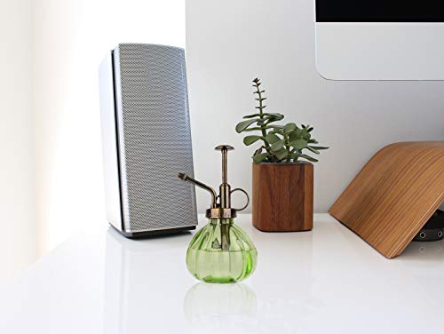 Yeeco Plant Mister, Plant Watering Can Vintage Flower Water Spray Bottle Glass Plant Atomizer with Pump for Terrariums Flowers Potted Plants - Green