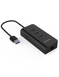 dodocool - Hub USB 3.0 con adaptador Ethernet Gigabit RJ45 (10 100 1000 Mbps), color negro