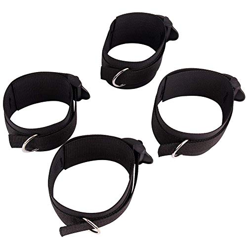 Unihoh Handcuff Handcuffs Set - Handcuffs Kit for Women Men - Adjustable Wrist Ankle Hand Cuffs - an Interesting Gift Idea - Thumbnail 2