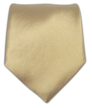 THE TIE BAR 100% WOVEN SILK LIGHT CHAMPAGNE SOLID SATIN TIE