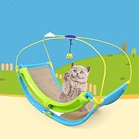 Makaor Cat Hammock Cat Bed With Ball Toys Pet Exercise Puzzle Cradle Cat Bed Sofa By (Expanded Size: about 60cmx33cmx46cm, Multicolor)
