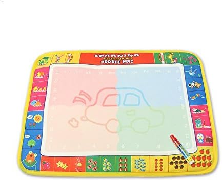 Aqua Doodle Drawing Mat with Magic Pen Perfect as Educational Toy Gift for Children Kids 11.4 by 15.4 inches