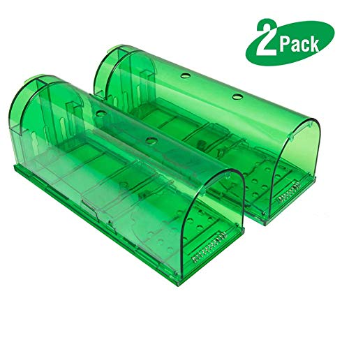 Yomitek 2-Pack Humane Mouse Trap with Air Holes,Rodent Trap,Mice Catcher,Live Catch and Release,No Killing,No Chemical,Safe for Children and Pet,Reusable Rat Rodent Cage Catcher for Indoor & Outdoor Yomitek 2-Pack Humane Mouse Trap with Air Holes,Rodent Trap,Mice Catcher,Live Catch and Release,No Killing,No Chemical,Safe for Children and Pet,Reusable Rat Rodent Cage Catcher for Indoor & Outdoor