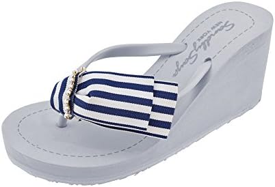 Sand by Saya Marine Park high Gray Flipflops