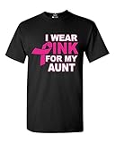 Shop4Ever® I Wear Pink for my Aunt T-shirt Breast Cancer Awareness Shirts