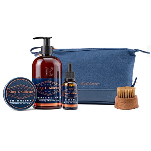 King C. Gillette Men's Beard Care Gift Set, Beard Wash, Beard Oil
