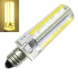 GRV E11 152-3014 SMD High Power LED Bulb Silicone Crystal Bulb Smart IC Chip Dimmable 5W AC 110V Pack of 2 (Warm White)
