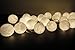 White Lantern Tone Handmade Cotton Balls Fairy String Lights Home Decor (3metre 20 Globes/pack) Product of Thailand