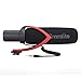 EACHSHOT CoMica Electrit Super-Cardioid Directional Condenser Shotgun Video Microphone Mic for Video and Interview with Nikon Canon Sony Camera, Camcorder (3.5mm TRS Jack) Red