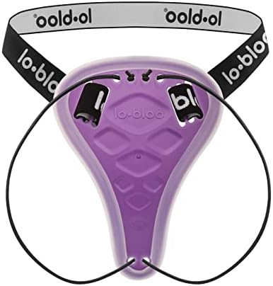 lobloo PRO-FIT Patent aangevraagd, professionele indrukloze gebitsbeschermer met dubbele dichtheid voor sporten met hoog contact zoals MMA, hockey, voetbal en rugby. Groot 14jr, Paars