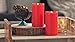 HoogaLife Gift Package 2 Pieces Red Flameless Candles (D 3