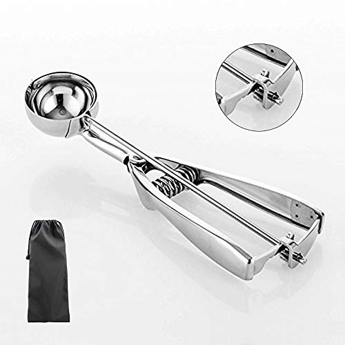 Cookie Scoop, JLPOW Heavy Duty Premium 18/8 Stainless Steel Cookie Scooper for Baking, Durable Melon Baller, Mini Cupcake Scoop, 1.5 Tablespoon, Gift for Halloween, Christmas, Kids, Friends (Medium) - Thumbnail 7