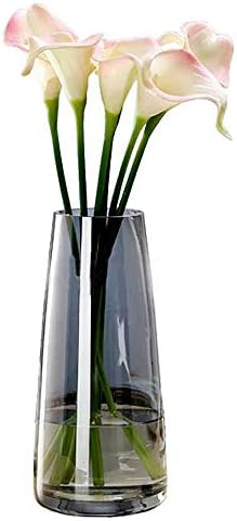 北欧風 灰色 花瓶 花器 フラワーベース 一輪挿し ガラスベース ガラスボトル アレンジ 円錐体 北欧 生け花 インテリア 水栽培 飾り瓶 造花 特売 インテリア雑貨