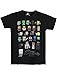 Official Minecraft Sprites Boy's Black T-Shirt (7-8 Years)