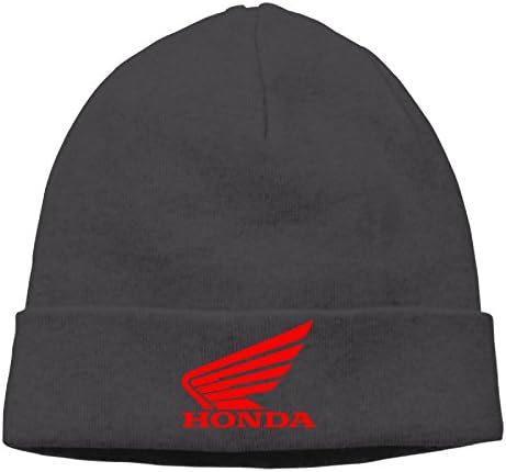 Vowoi Honda Logo Winter Knit Cap Knitted Woolen Hat Cap Beanie Cap For Unisex Black