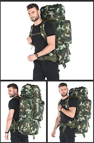 ZJDU Capacity 100l Inner Frame Backpack Tactical Military Backpack Men and Women 07 Army Fan Big Shoulder Bag Special Forces Rucksack Camouflage Mountaineering Bag Travel Bag