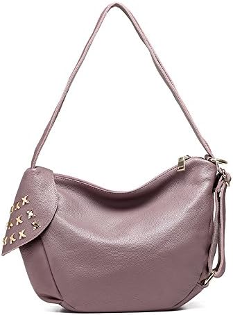 YANXI Genuine Leather Backpacks for Women Shoulder Bag Spring fashion Leather (Pink)
