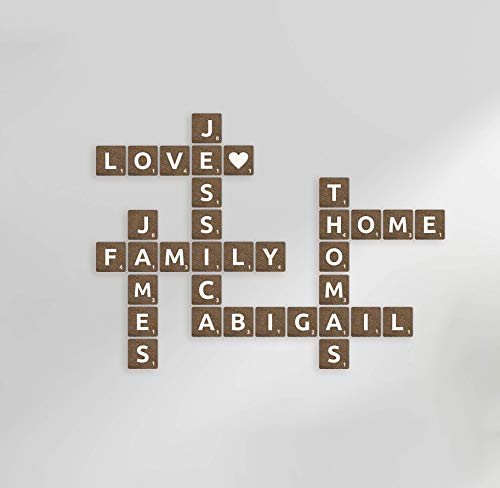 Personalized 3d Wooden Letters Wooden Scrabble Tiles Custom