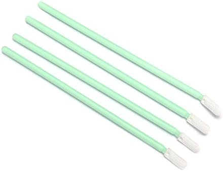 PS768 100PCS New Design Disposable Elbow Head Cleaning Swabs Sticks 100% Knitted Polyester Swab with Rub-resistance for E-Cigarette Printer Inkjet Print-head Optical Equipment