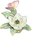 Cosmos 96446 Fine Porcelain Mini Butterfly on Flower Figurine, 3-Inch, White