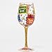 Designs by Lolita “Thank You Thank You” Hand-painted Artisan Wine Glass, 15 oz.