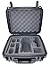 Camera Vault Travel Case for Autel Evo Drone | Hard Waterproof Case with Custom Waterjet Cut Foam (Holds Drone, Transmitter, 3 Spare Batteries, Tablet, Charger & Accessories) (Black Insert)