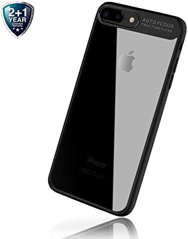 iPhone 7 plus Case Apple Phone Case Phone Shell Shockproof Full Protective Anti-Scratch Resistant Transparent Back Bumper The Thinnest Phone Case for Apple iPhone 7 plus 5.5 Inch ( Black )