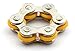 Roller Chain Fidget Toy Stress Reducer, ADHD, Anxiety, and Autism (Orange)