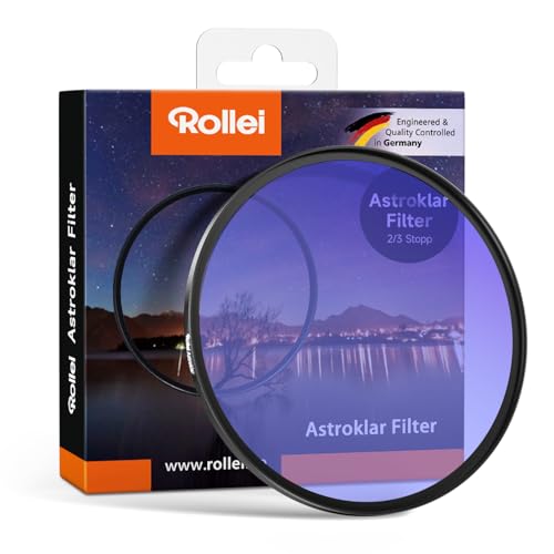 Rollei Astroklar Light Pollution Round Filter I 77mm Night Light Filter I Clear night filter for astrophotography and night photography
