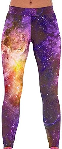 KAOKAOO Women's Fitness Hihg Waist Yoga Pants Printed Stretch Ankle Legging