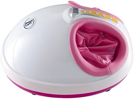 Shiatsu Foot Massager with Heat - Pain Relief &amp; Relaxing Kneading Balls &amp; Air Pressure -2 Intensity Modes - Built-in Timer- Removable/ Washable Cloth Cover - Reduces Soreness and Improves Blood Flow