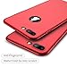CASEKOO iPhone 8 Plus Case Slim Fit Ultra Thin Case Hard Sleek Protective [Scratch Resistant] Matte Finish Great Grip Cover Compatible with iPhone 8 Plus [Shell Series]-Lava Red