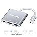 USB Type-C To HDMI Adapter, ONCHOICE 4K+USB 3.0+USB-C Converter Cable(PD2.0 Qucik charging) Digital USB Charging Cable for New Macbook/ MacBook pro/ Chromebook/ Projector