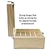 SXC Essential Oil Wooden Box Organizer Wood Storage Case Holds and Protects 25 Oils, Compact size for Travel and Presentations, Small
