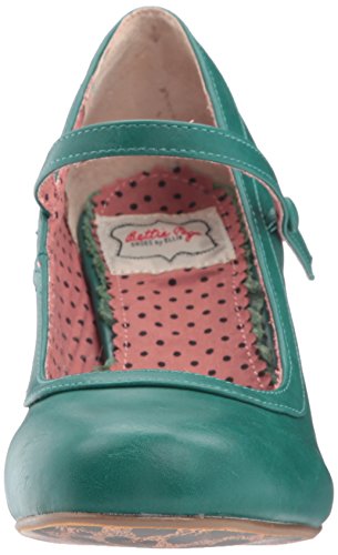 Bettie Page Women's Bp320-bettie Spectator Pump, Green, 10 M US