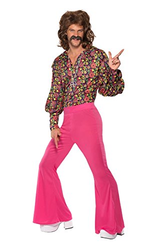 Smiffy's Men's 1960's Cnd Slack Suit Costume with Top and Trousers