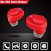 FENGJIDA True Wireless Earbuds, Red Bluetooth Earphone with USB Charging Case, HD Stereo Sound and Dual Mic