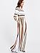 Milumia Women's Casual Long Sleeve Elastic Waist Striped Maxi Dress with Pockets X-Large Multicolor