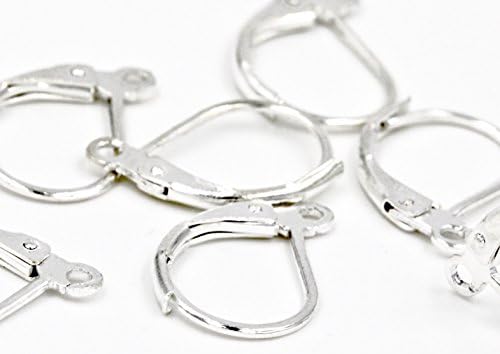 LuxeLesMetaux Sterling Silver 925 Ear Wire Lever Back 200 Pieces - 100 Sets of