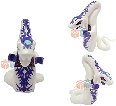 KorgisCollectibles Ninja Pythor White Snake Minifigure Custom Building Block Toy