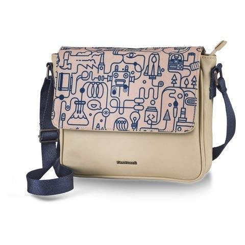Fastrack Womens Sling Bag (Beige)